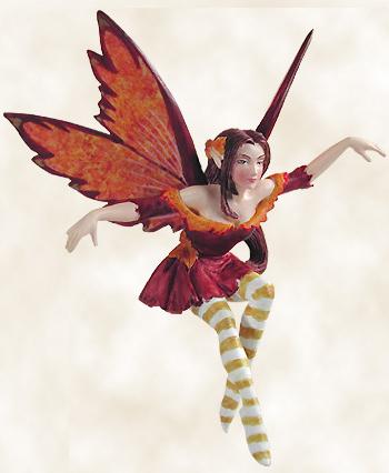 Seasons Fairy Diva Ornament - Autumn