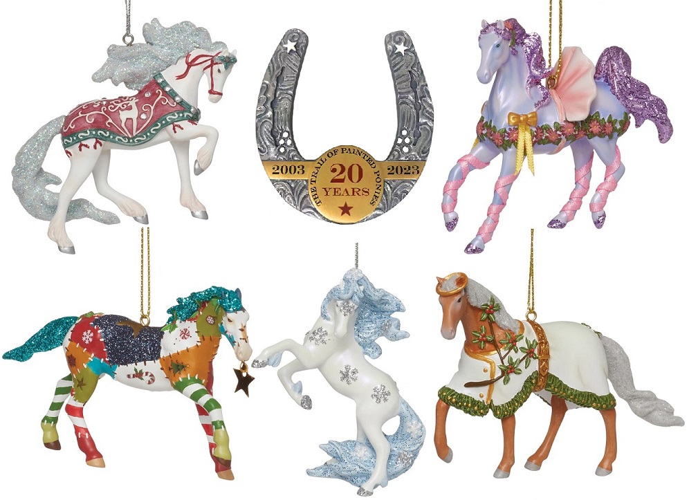 Trail of the Painted Ponies, 2023 20th Anniversary Christmas Ornament Set