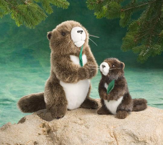 Vancouver Island Marmot Adult and Baby Set