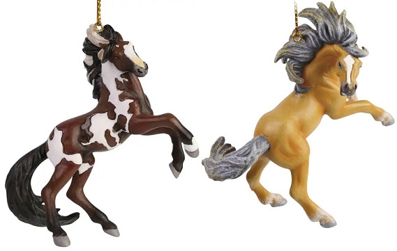 Trail of the Painted Ponies, Wild Mustang Rivalry Ornament Set