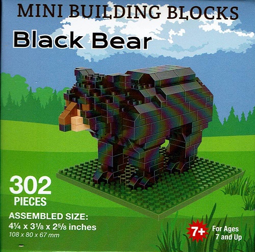 Black Bear Mini Building Blocks