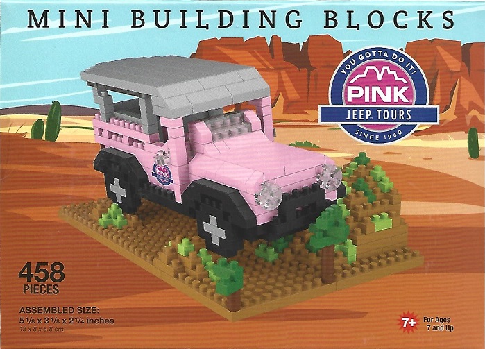 Pink Jeep Tours Mini Building Blocks