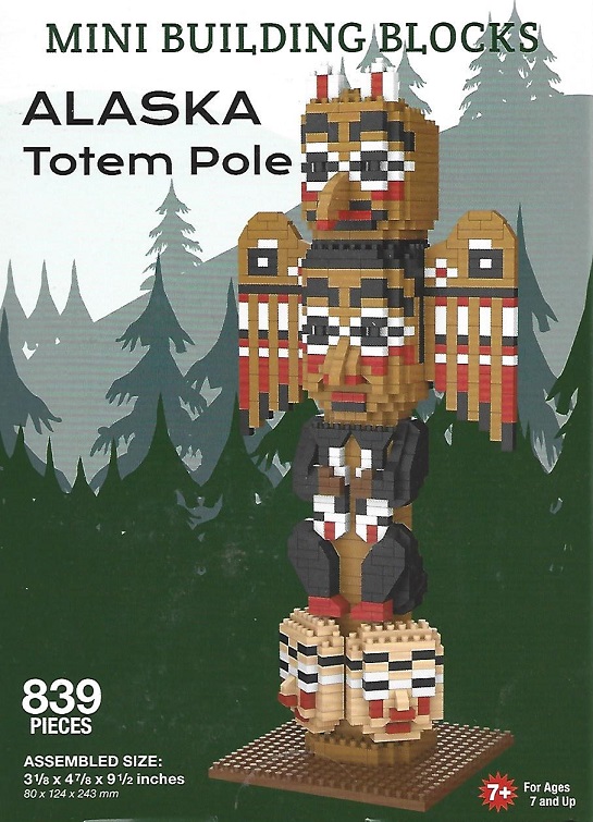 Alaska Totem Pole Mini Building Blocks