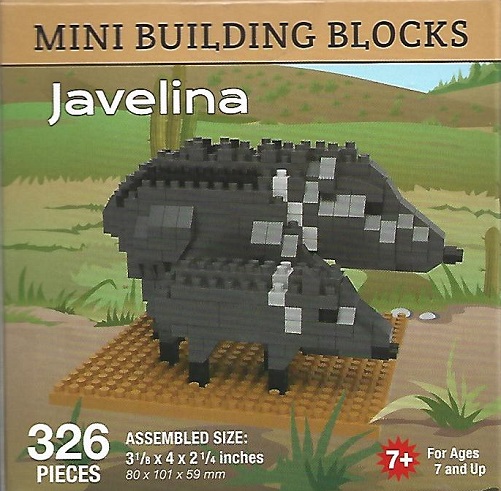 Javelina and Baby Mini Building Blocks