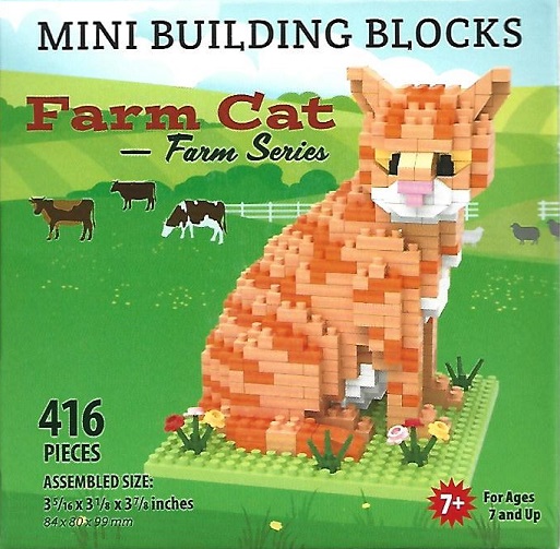 Farm Cat Mini Building Blocks