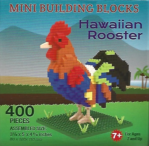 Hawaiian Rooster Mini Building Blocks