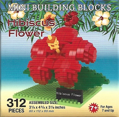 Hibiscus Flower Mini Building Blocks