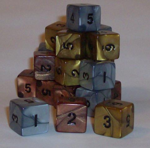 25 Olympic Pearlized Dice