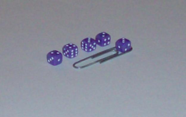 5 Mini-Dice, purple