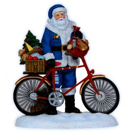 Santa on Bicycle