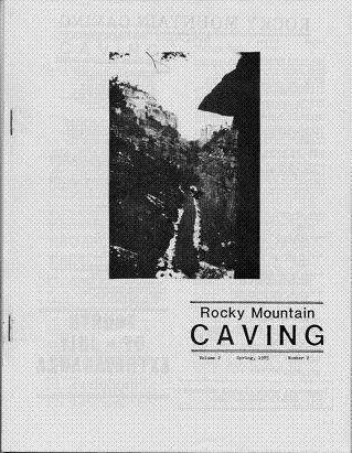 Rocky Mountain Caving Spring 1985