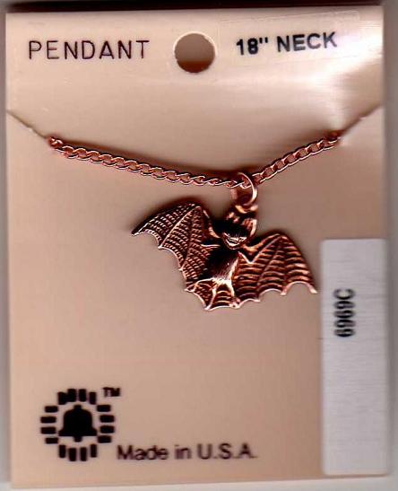 Nickel Bat Necklace