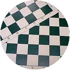 Vinyl Chess Mat, brown