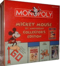 Mickey Mouse 75th Anniversary Monopoly (square)