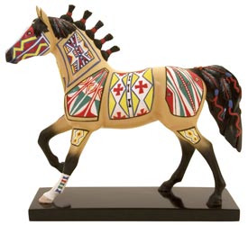 Cheyenne Painted Rawhide Pony
