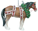 Christmas Clydesdale Ornament